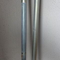 中古 アンテナ マスト パイプ φ31.8ｘ1.8m 2本　マスト接続金具 φ32mm用 1個　関東の方 引取り歓迎の画像