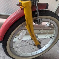 あさひ自転車 イノベーションファクトリー 子供 自転車  16インチ カゴ 泥除け ベル 手押し棒 サイドスタンド コマ 鍵付き 子供用自転車の画像