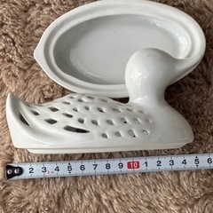水鳥陶器ポプリポット☆ポプリや小物入れにの画像