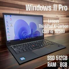 Lenovo  ThinkPad X1 Carbon   Windows 11 Pro   Core i5  8250U   SSD512GB   RAM8GB