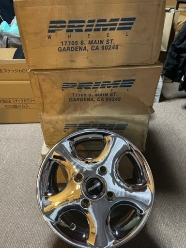 激レア♪13インチ新品未使用メッキホイール4本☆