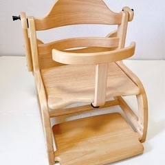 大和屋 すくすくローチェア テーブル付 ナチュラルの画像