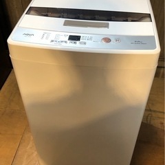 ⭐︎ 中古品 AQUA　全自動電気洗濯機 AQW-H54 52×50×89cm  生活家電⭐︎