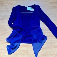 新品★タグ付★3通り着こなし★カットソー★レディース★M★ブルー