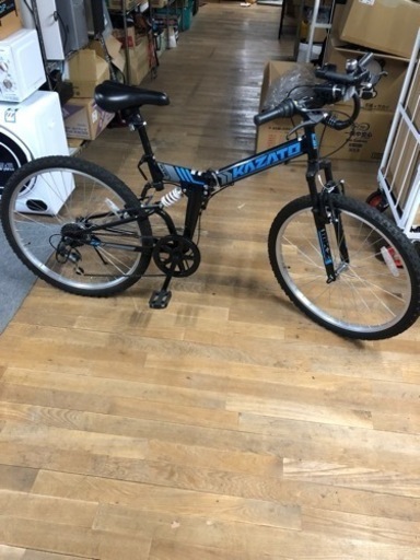 札幌での引取り限定KAZATOフルサス マウンテンバイク MKZ-266 26インチ