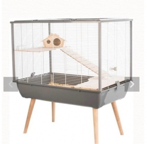 小動物用 ペットケージ ブラック