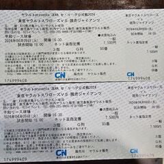 4/9 ヤクルトVS巨人 平和リース球場 チケットの画像