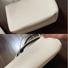 白のカバンの画像