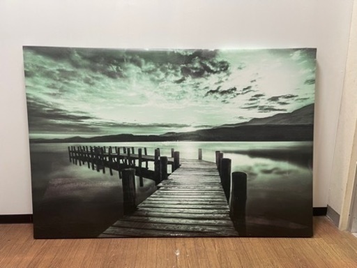 インテリア 桟橋 アート 絵画 プリント 布