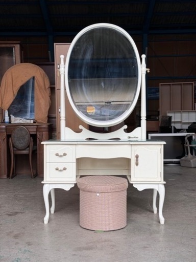 4/11まで⚠️アンティーク家具☆ドレッサー☆フランスミラー☆馬場90cm☆