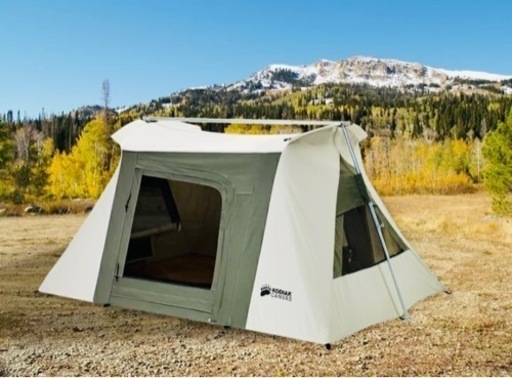 コディアックキャンパスコットンテント2人用　トップカバー付①