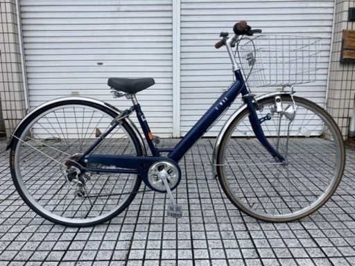 【27インチ自転車】6段変速付　BAA認定車❗️チェーン、リヤタイヤ、前カゴ新品❗️若林自転車　膳所店　SALE中❗️