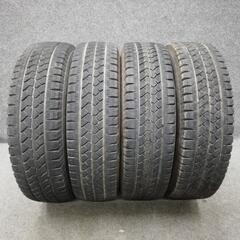 溝あり バントラック用 スタッドレスタイヤ BS 185R14 ...