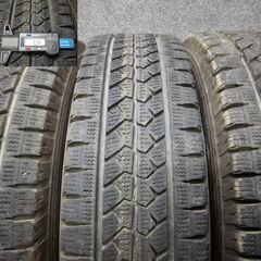 溝あり バントラック用 スタッドレスタイヤ BS 185R14 6PR 4本 タイヤのみの画像