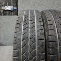 溝あり バントラック用 スタッドレスタイヤ BS 185R14 6PR 4本 タイヤのみの画像