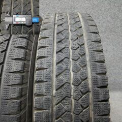 溝あり バントラック用 スタッドレスタイヤ BS 185R14 6PR 4本 タイヤのみの画像