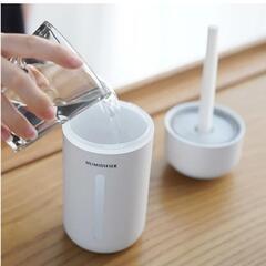 新品ワイヤレス加湿器 ホワイト 　車 家庭 学校 オフィス NightLlight 長時間 除菌 静音 肌乾燥 空焚き防止 乾燥 花粉対策 A-510　数量限定　激安の画像
