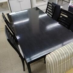 大塚家具 ダイニングテーブルセット 椅子×4            TJ4402の画像