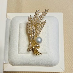 天然淡水パールブローチの画像