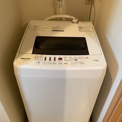 洗濯機_ハイセンス_HW-E4501_4.5kg