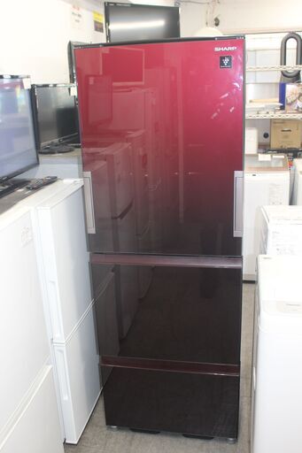 ★特別価格 美品 大幅値下げ★SHARP シャープ冷凍冷蔵庫 (SJ-GW36D-R) 356L 18年製 3ドア左右j開き 販売！★大田区配送・品川区 設置無料★店頭取引歓迎！