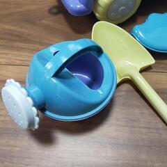 お値下げ スリーコインズ お砂場遊びセット 水遊び プール 未使用ありの画像