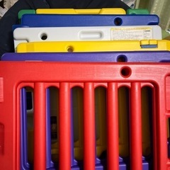  日本育児　ミュージカルキッズランドDX  パネル6枚　ベビーサークルの画像