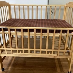 ベビーベッド【町田市再生家具】　240086の画像