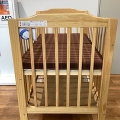 ベビーベッド【町田市再生家具】　240086の画像
