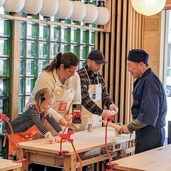 かっぱ橋で親子そば打ち体験会開催中！の画像