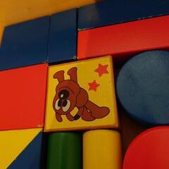 値下げ　アンパンマン　よくばり積み木セットの画像