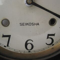 ★掛け時計　SEIKOSHA　アンティーク時計　　　クオーツに改造品の画像