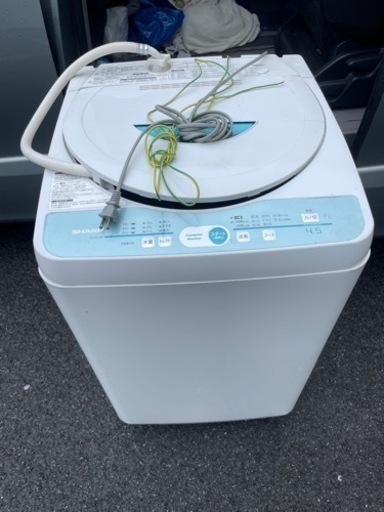 シャープ　4.5kg 洗濯機　ES-GL45 生活家電 洗濯機