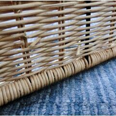 ウォールシェルフ（　フック付　）アイアン　壁掛け　籐（　ラタン　）棚　アンティーク　カントリー　インテリア　飾り棚　かわいいの画像