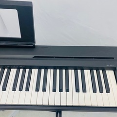 YAMAHA 電子ピアノ Pシリーズ 88鍵盤 ブラック P-45B 2016年製 ペダル キーボードスタンド付  楽器 鍵盤楽器、ピアノの画像