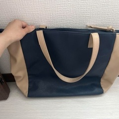 【美品】ビジネスバッグ ネイビー 北見市の画像