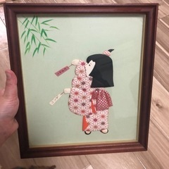 押し絵 額縁入り 七夕モチーフ