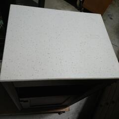 USED【キャビネット】天板大理石調 電話台の画像