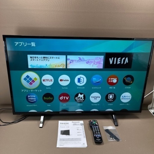 panasonic 43型/LED/4K/HDMI/USB/外付けHDD/WIFI/YouTube/テレビ/2018年製 TH-43FX500 液晶テレビ パナソニック