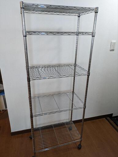 メタルラック59cm✕34cm✕155cm　家具 収納家具 スチールラック