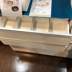 清潔なステンレス　大量収納カウンター120の画像