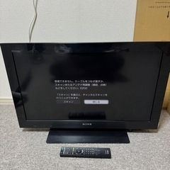 ソニー 液晶テレビ 32型 家具の中古が安い！激安で譲ります