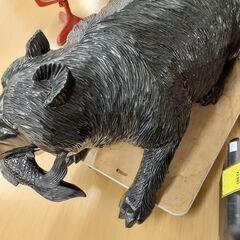 珍品！大迫力！リユースのサカイ浦和店【U1071】熊の飾り置物　特大　100ｃｍオーバーの画像