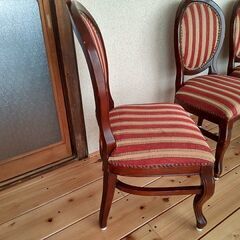 アンティーク猫脚チェア　4脚まとめての画像