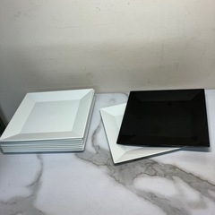 ☆値下げ☆N2404-241 ニシキ 角皿20プラスチック 白1...