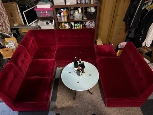 カラオケ スナック ソファー 6個セット