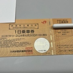 【決まりました】JR九州　鉄道株主優待です