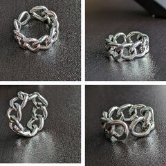 シルバーチェーンツイストリング（新品）12～13 号相当の画像