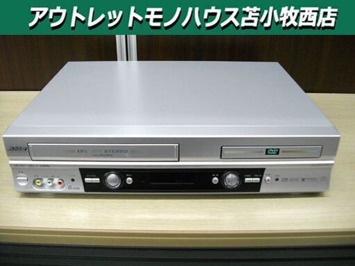 ビクター DVDプレーヤー一体型ビデオデッキ HR-DF2 2002年製 VHS リモコン欠品 動作品 Victor 苫小牧西店