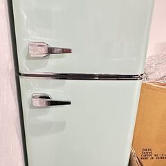 レトロでおしゃれ 冷凍庫 小型 2ドア アイリス